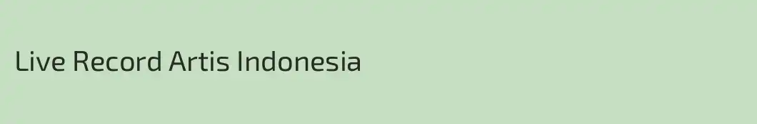 Live Record Artis Indonesia